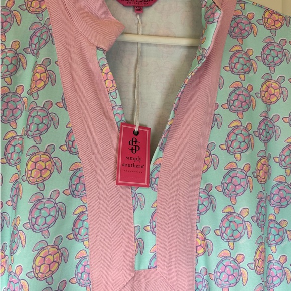 NWT Simply Southern Turtle Print Tunic Dress - Women’s 2XL - Picture 6 of 10